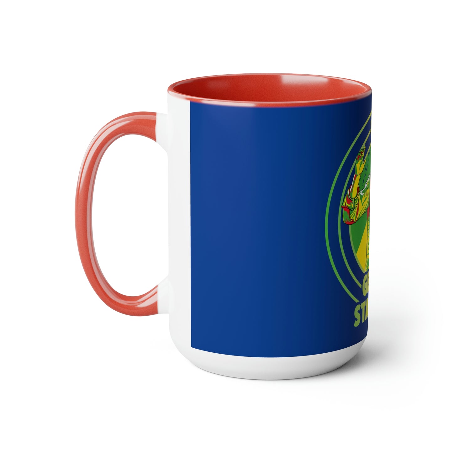 Get Up Stand Up Accented Coffee Mugs, 15oz