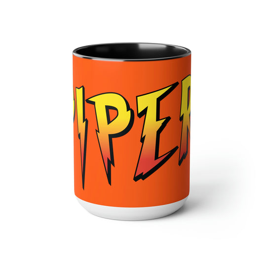 Piper Accented Coffee Mugs, 15oz