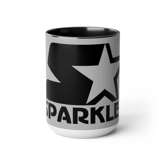 Sparkle Accented Coffee Mugs, 15oz