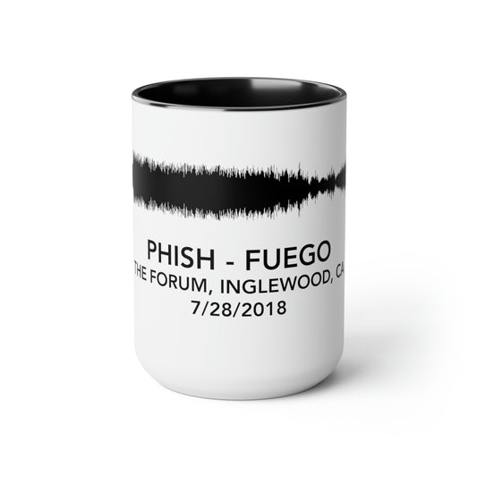 Fuego Accented Coffee Mugs, 15oz