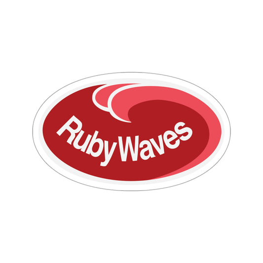 Ruby Waves Sticker