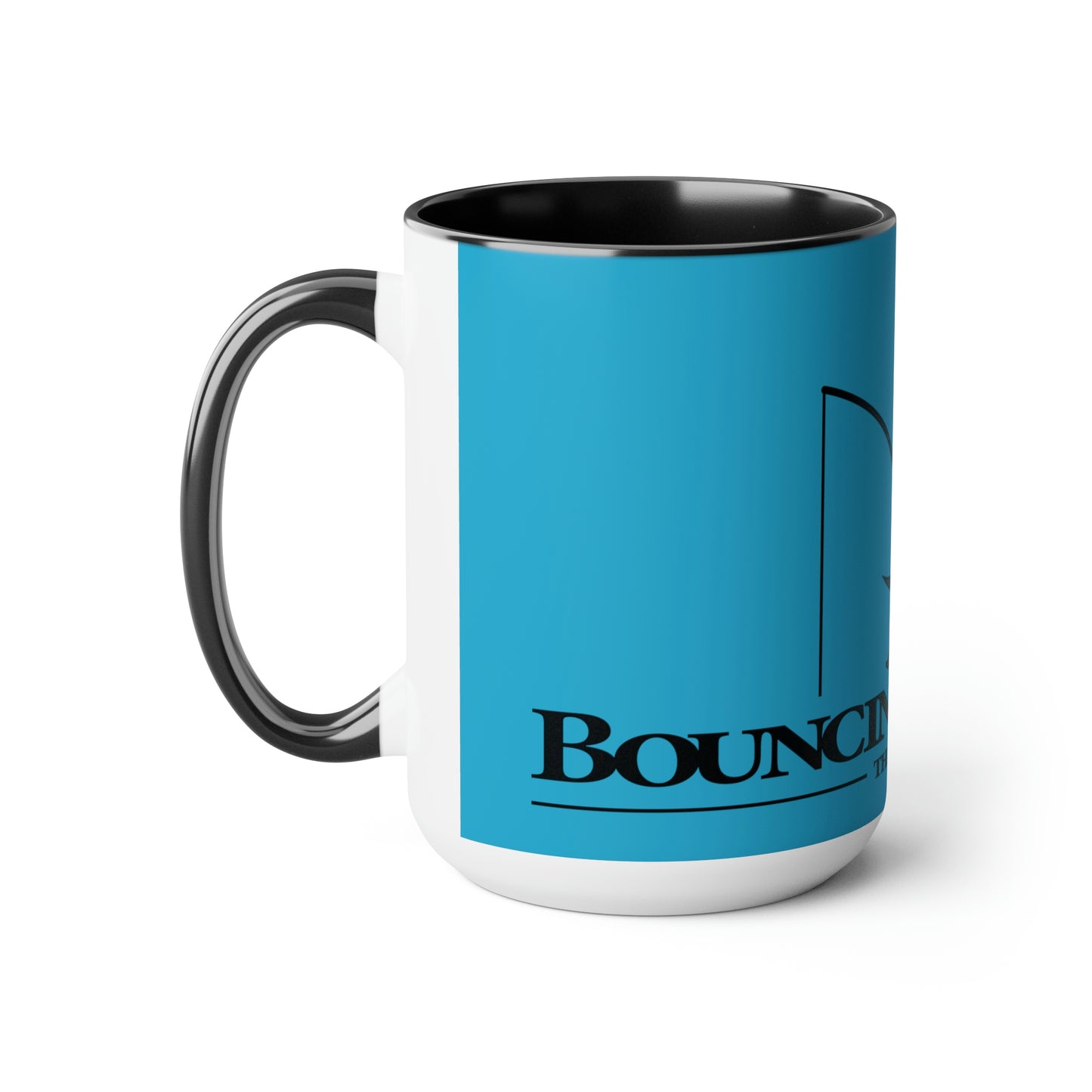 Bouncing Accented Coffee Mugs, 15oz