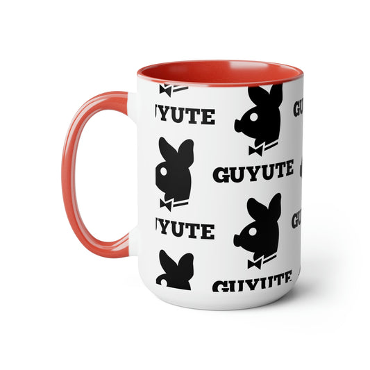 Guyute Accented Coffee Mugs, 15oz