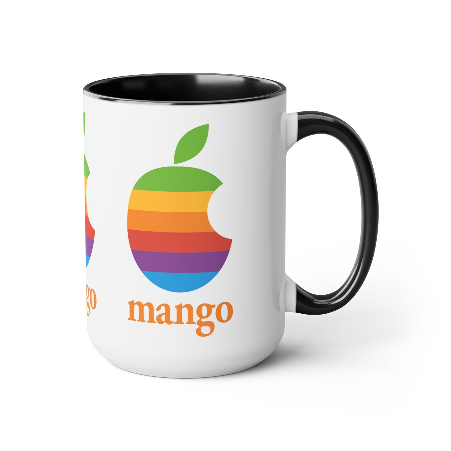 Mango Accented Coffee Mugs, 15oz